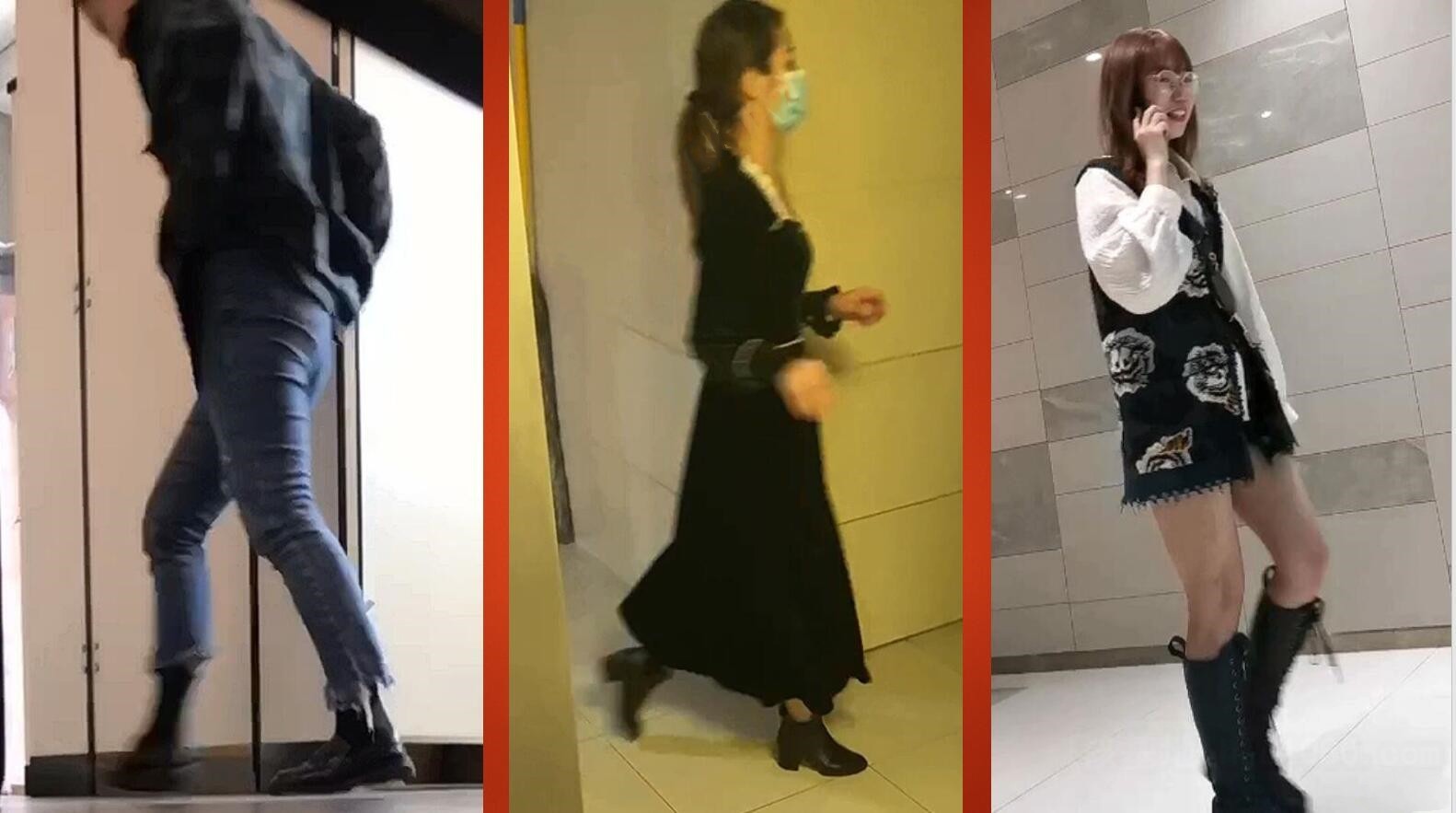 专业小盗-2021年11月最新办公楼拍到的女白领们.上下左右全拍