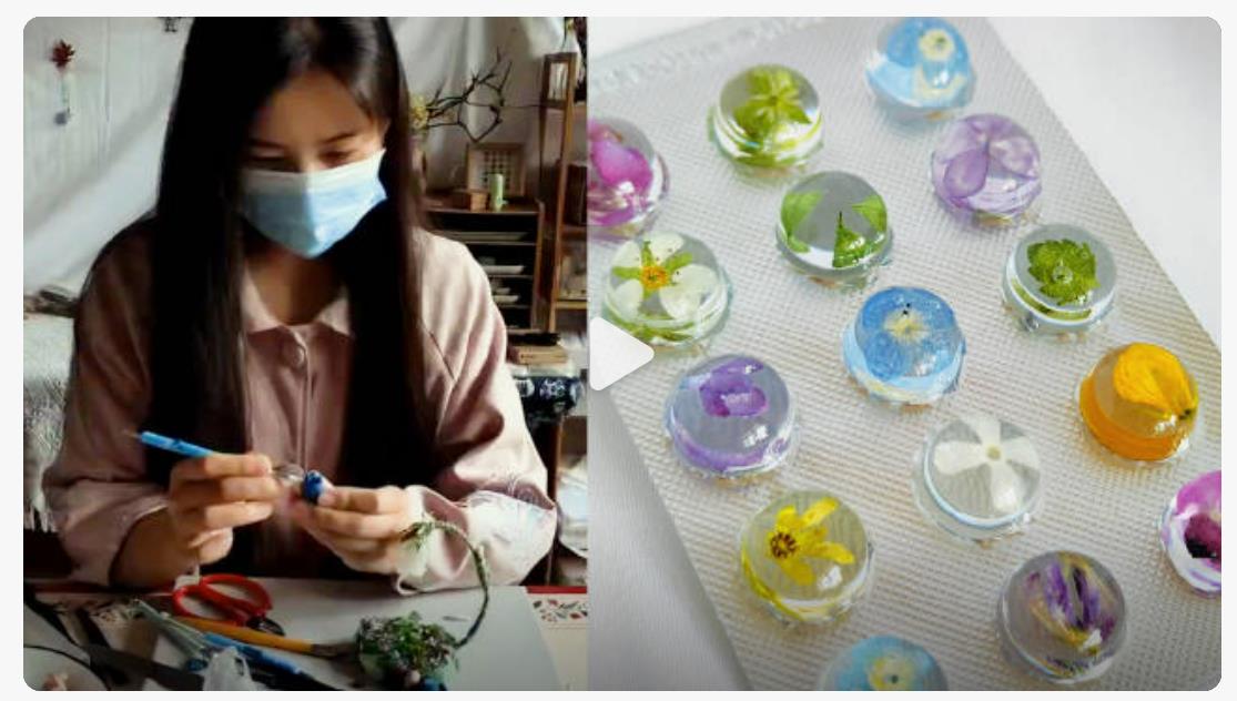 创意无限，女孩把生病吃过的胶囊药盒，做成美丽的永生花