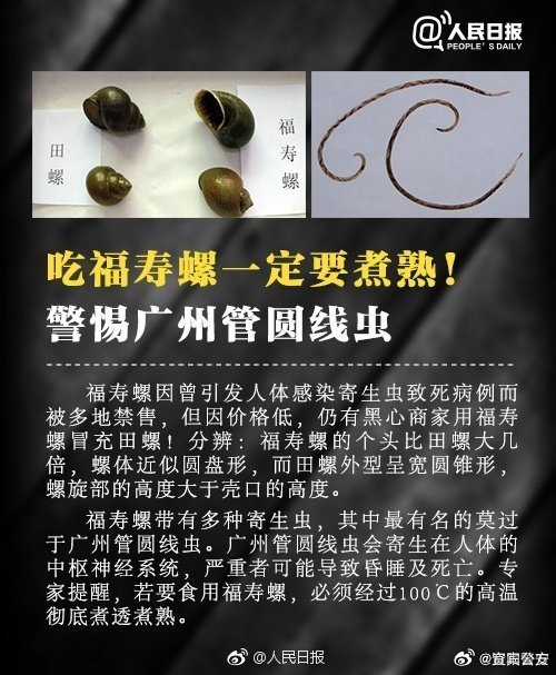 夫妻2人不戴手套铲除福寿螺，双双感染寄生虫
