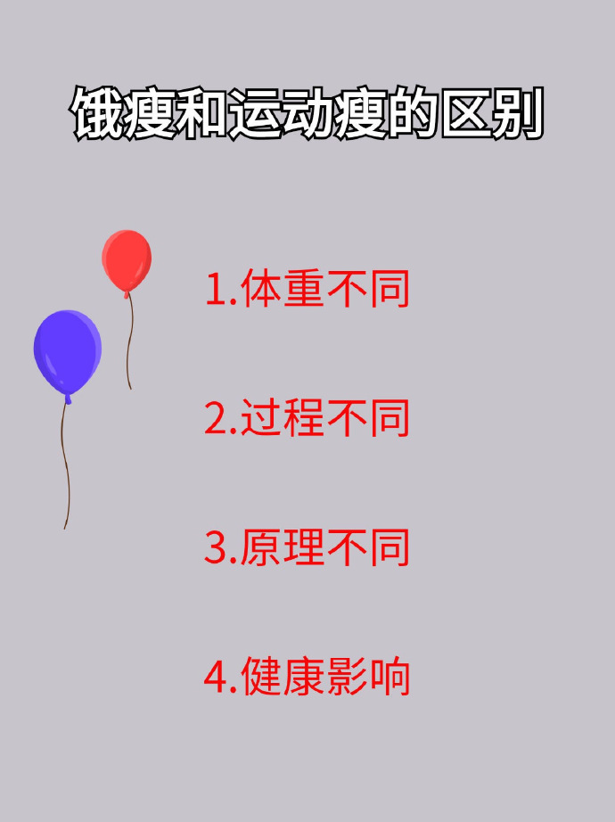 饿瘦VS运动瘦：健康减重的区别，藏着什么秘密？