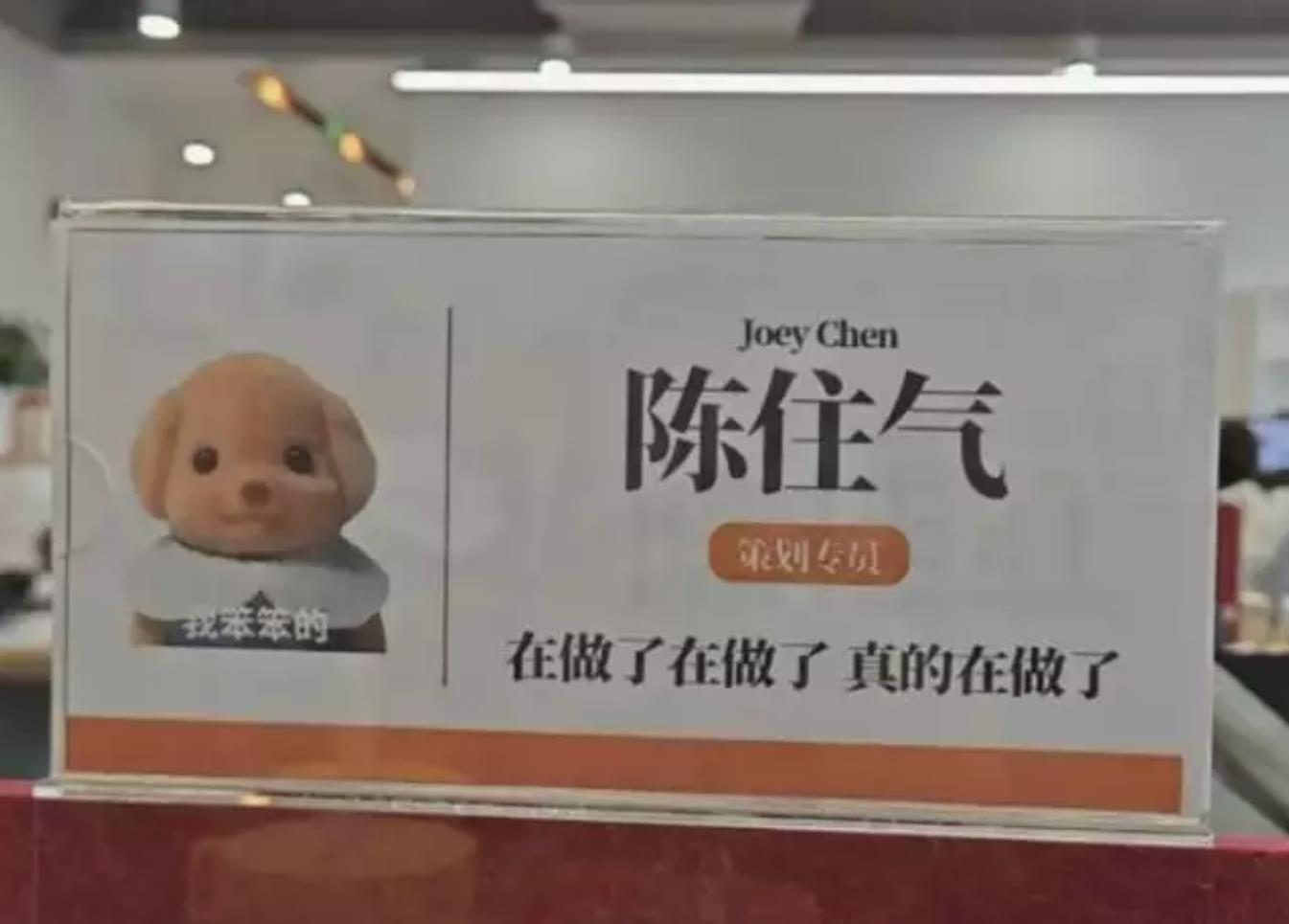 职场新态度00后疯感工牌火了，陈住气，张工资，哈哈