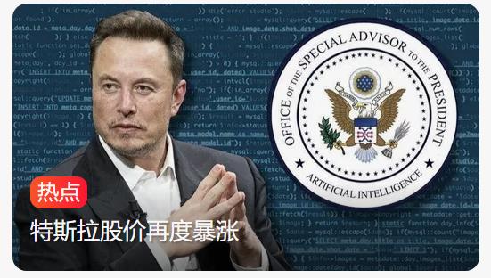 马斯克个人财富再创新高，特斯拉股价强势领跑市场