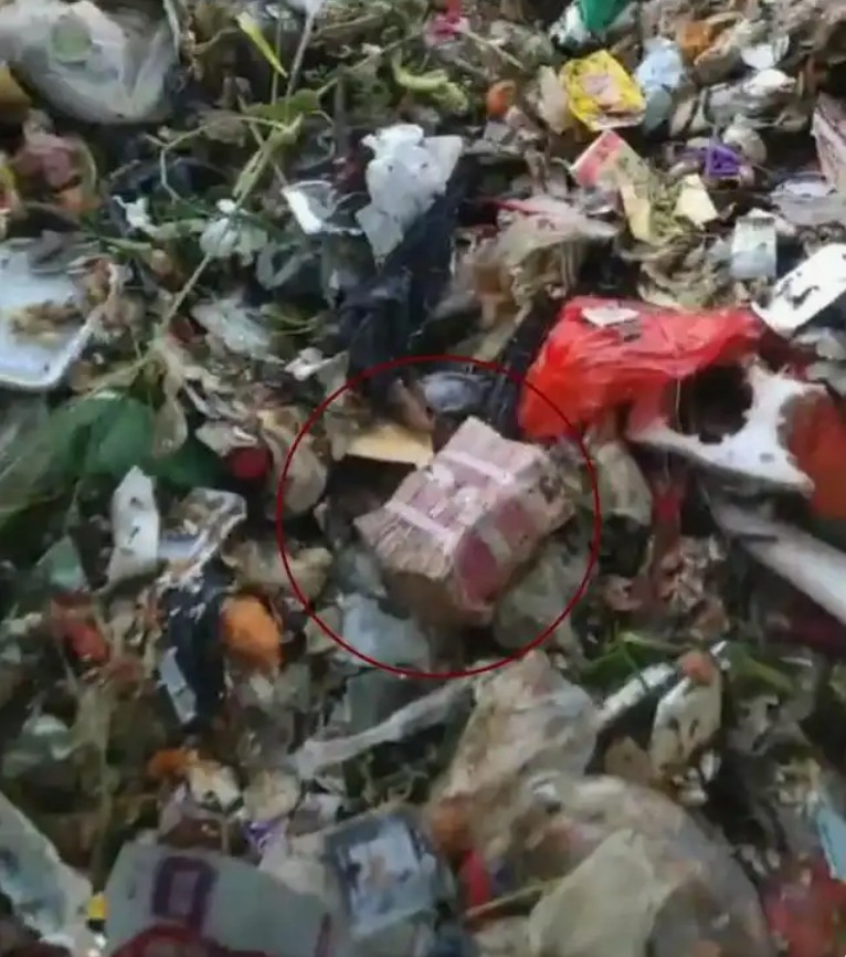 惊魂未定！小情侣误扔23万彩礼，7名环卫工助力“捞金”