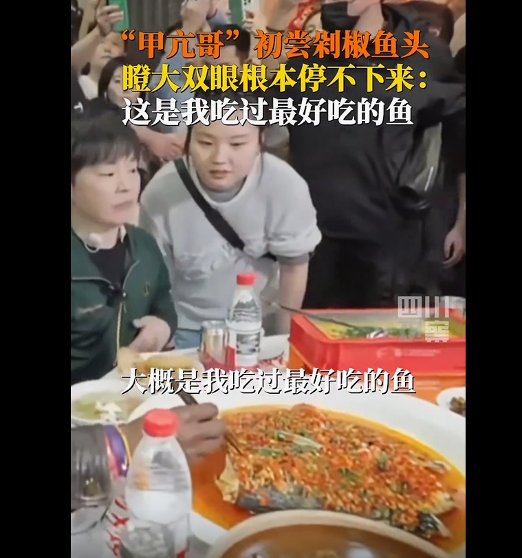 甲亢哥长沙大快朵颐剁椒鱼头，惊呼此味只应天上有