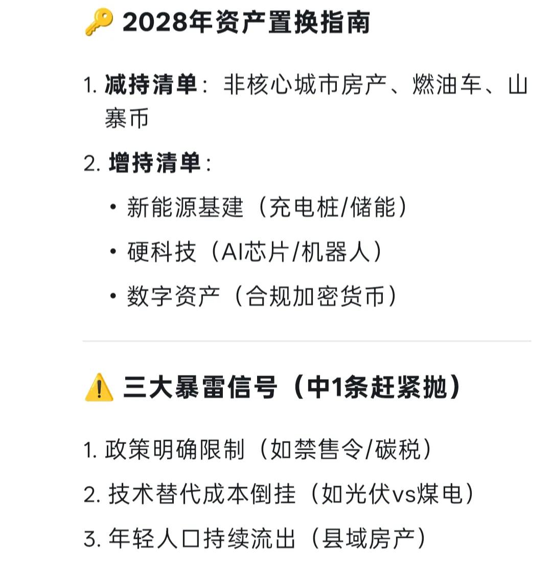 五年后或成“白菜价”的十大高危资产：政策技术双杀